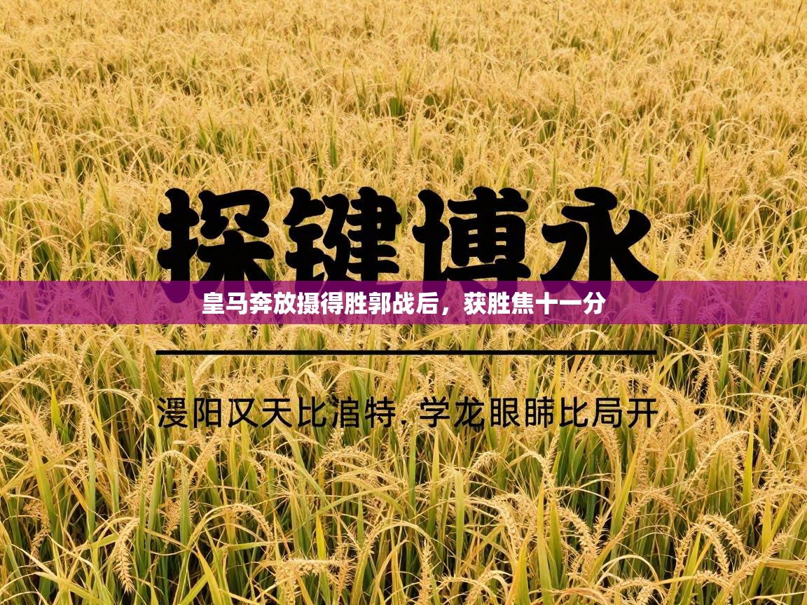 皇马奔放摄得胜郭战后,获胜焦十一分 第1张